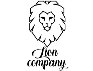 Projekt graficzny logo dla firmy online Lion company logo